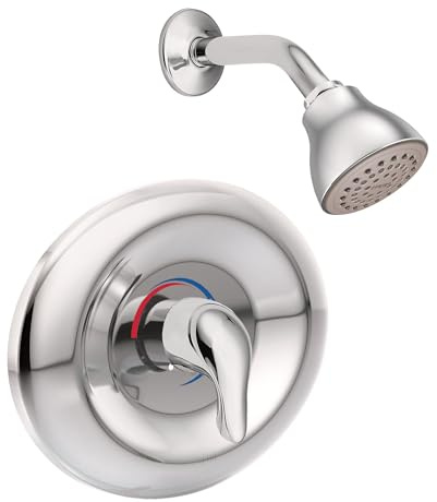Moen Chateau Chrome Eco-Performance Shower Trim Set, Featuring Showerhead and Shower Lever Handle with Escutcheon (Posi-Temp Valve Required), TL2368EP