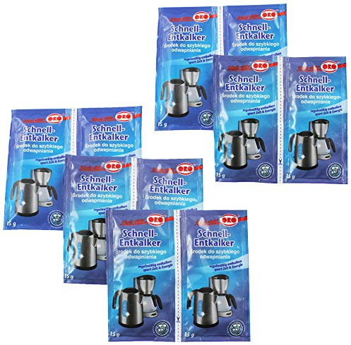 10x Orofix Schnell-Entkalker Sparpack für Kaffeemaschinen & Wasserkocher (10 x 15g)
