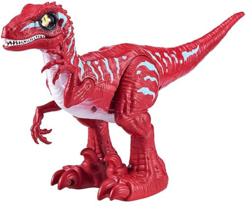 Robo Alive Wütender Raptor Dinosaurier Spielzeug, batteriebetriebenes Roboter-Dinosaurier-Spielzeug (roter Raptor)