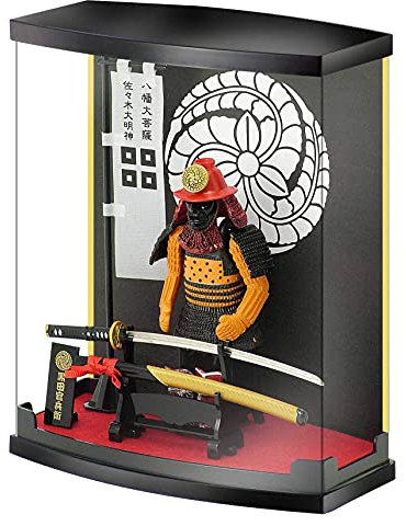 MEISTER JAPAN Kuroda Kanbei Samurai Armor Figurine 1/10 Scale Display Case