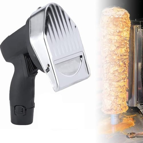 Kebabskärare 0-8 mm Elektrisk Trådlös Kebab Donerkniv Kommersiell stekmaskin för köttskärning Elektrisk skärmaskin