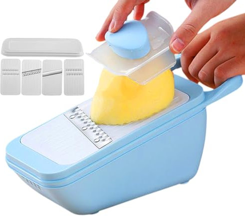 yakermur - Dicer, conducteur | Coupe-pommes de terre multifonction – Gain de temps – Râpe à fromage domestique avec poignée antidérapante pour la préparation des sushis