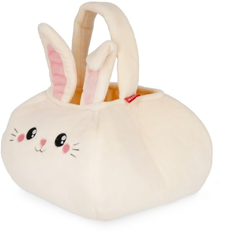 Legami - Bolsa para la búsqueda de huevos, cesta de Pascua, bolsa para caramelos y dulces, cesta pascual, de tela suave plegable, con asa