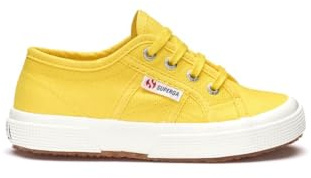 Superga 2750-jcot Classic, Unisex-Kinder Schnürhalbschuhe, Gelb (176 Sunflower), 29 EU