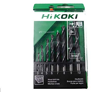 Hikoki 781982 Holzbohrer Satz 8 tlg.3-4-5-6-7-8-9-10mm