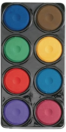 Colorations ColorationsÃ'® 8 colori tempera vernice torta in vassoio – Set B (articolo # A8TCB)