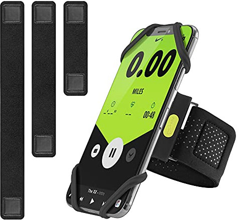 Bone Run Tie Universal Brazalete Deportivo, Bandas para el Brazo para Teléfono Movíl, 4-6.7 Pulgadas para iPhone 12 11 Pro XS XR X 8 7 Plus Samsung Galaxy S9 S8 Note 10 Plus (Combo/con Tres Tallas)