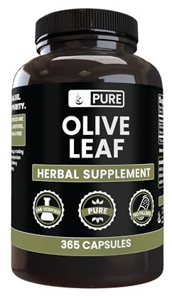 Pure Original Ingredients Olive Leaf (365 Capsules) No Magnesium Or Rice Fillers, Always Pure, Lab Verified