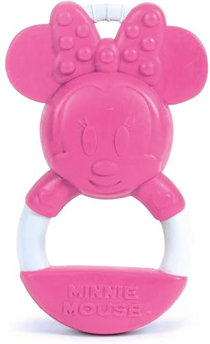 Baby Clementoni - 17342 - Disney Baby - Minnie - Jouet pour Bébés à partir de 0 mois et plus - Anneau de Dentition en Plastique - à Machouiller pour se faire les Dents
