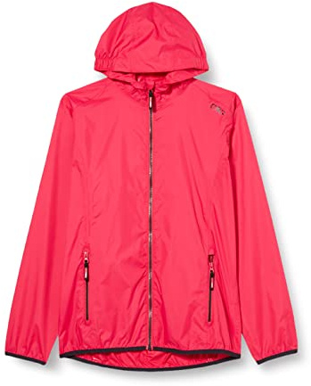 CMP - Giacca Kid G con Cappuccio Antipioggia, Fragola, 140