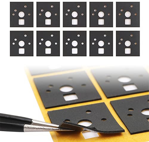 120 Stück Mechanische Tastatur Schalter Aufkleber Schalter Stabilisator für Gaming-Tastatur, Geräuschdämpfer Schaumstoff Schallreduzierung Isolierung Schalter Film für Schalter Stabilisator (PORON)