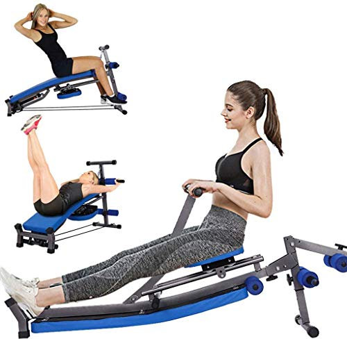 Heim-Rudergerät, Multifunktions-Rudergerät für den Heimgebrauch, Squat Assist Row-Ride Trainer für Squat-Übungen und Gesäßmuskeltraining, Taillen-Rücken-Eber