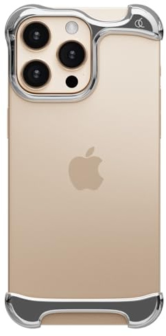 Arc Pulse Schutzhülle für iPhone 15 Pro Max – Minimalistischer Fallschutz, stoßfestes Aluminium in Luftfahrtqualität, doppellagige Stoßdämpfung, Kratzfest, aufschiebbar, leicht, 360°-Schutz