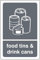 Food tins & drink cans - safety signs(Pack of 2) - High tack self-adhesive sticker (150mm x 100mm) Viewing Distance within 3m.