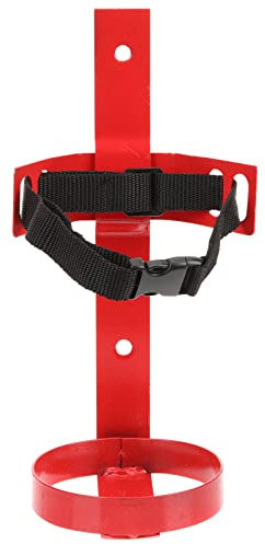 WOONEKY Soporte De Pared Para Extintor De Incendios 1kg Correas Ajustables Resistente y Duradero Adecuado Para Casa Oficina y Vehículo