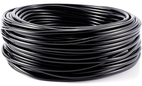 Tuyau de micro-irrigation, ligne d'irrigation goutte à goutte, 10 mètres de tuyau d'irrigation, tuyau d'alimentation noir pour le système d'irrigation du jardin