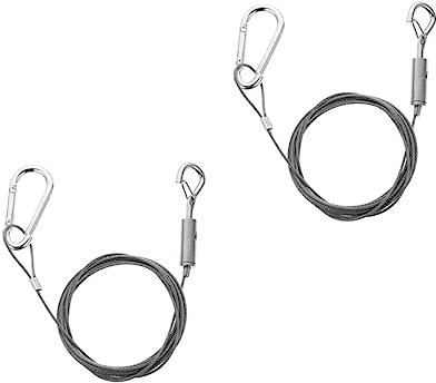 Uonlytech 2piezas Cuerda Inoxidable Para Colgar Marcos y Luces Colgadores Resistentes Práctica Para Decorar Casa y Oficina