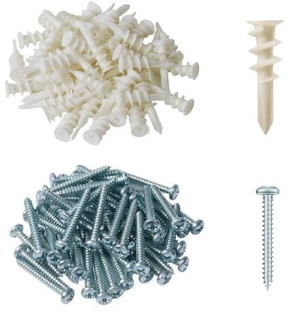 MANICAF Tasselli isolanti, 42 mm, tasselli per isolamento, set di 40 tasselli per cartongesso, tasselli, facciata isolanti (20 tasselli per facciate, 20 viti)