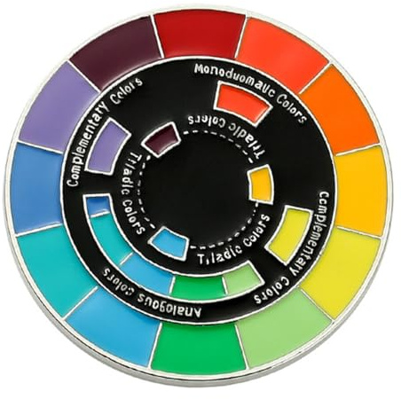 Beaupretty Spilla Rotonda in Lega Smalto Colorato, Design Elegante e Unico, Facile da Appuntare, per Vestiti e Sciarpe da Donna