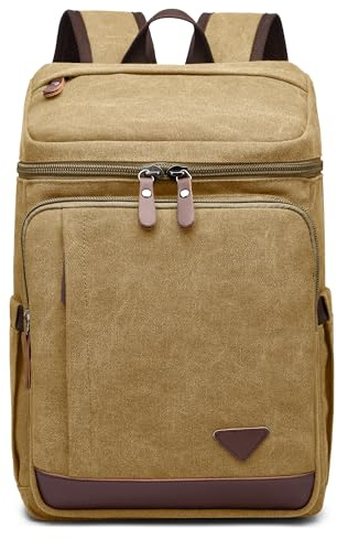 DORRISO Elegant män Laptop-ryggsäck Mode Reseryggsäck Pojke Skola Stor ryggsäck College-ryggsäck Passar 15,6 tums bärbar datorväska Vandring Företag Casual Semester Canvas Dagsäck