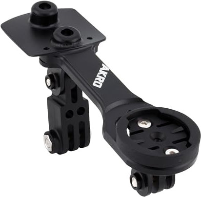 Akro Fahrradcomputer-, Licht- und Kamerahalterung für Integrated Vision Metron 5D/6D ACR Combo Mount Triple-Lenker, kompatibel mit Garmin, Wahoo, Bryton