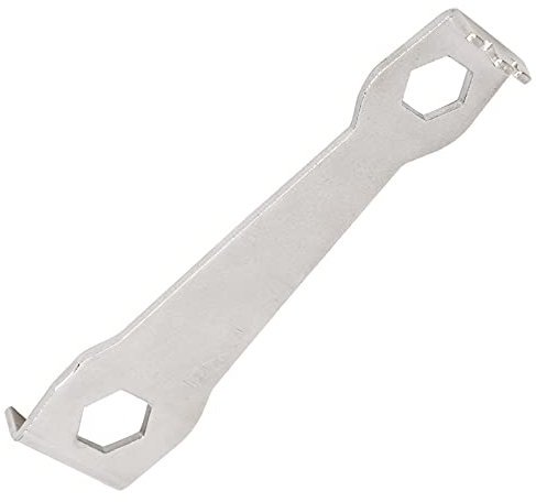 Dilwe Kettenblattmutter-Werkzeug, Edelstahl-Scheibennagel-Befestigungsschlüssel mit Gekerbten Muttern an Beiden Enden, und Leicht für die Fahrradwartung
