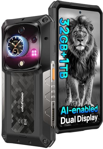 Ulefone Armor 28 Ultra 5G Rugged Smartphone 1TB ROM, Dimensity 9300+ 6.67 AMOLED+1.04 Sub-Screen 64MP Night Vision 10600mAh 120W, Wireless Charging, Dual SIM Waterproof Gaming Mobile Phone WIFI 7