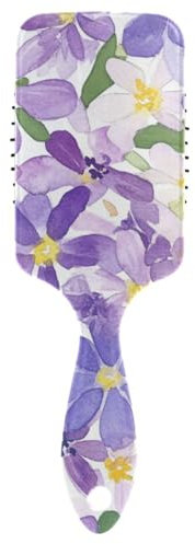 Curly Hair Brushes Hydrangeas Beauty Summer Flowers Anti-static Brushes Detangling Brushes for Women Men Makes Hair Smooth