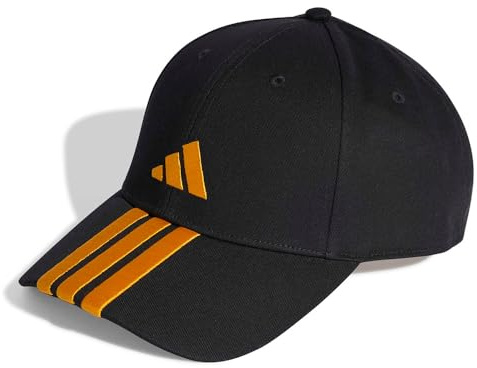 adidas Mixte Bball 3S cap New Logo, Black/Collegiate Gold, M-L