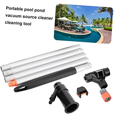 KONTONTY 1 Juego Limpiador de Piscina Portátil con Succión Dispositivo Especial de Limpieza de Aspiradora de Piscina de Inyección Herramienta Eficaz