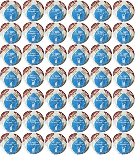 Tassimo Costa Caramel Latte Pods (Total 48 Pods, SOLD LOOSE, NO COFFEE PODS)