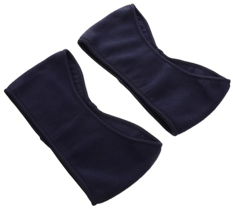 FOMIYES 2pcs Unisex Polar Fleece Ear Warmers Headbands Full Cover Hair Band for Running Cycling Outdoor Activities Windproof Warm Ear Covers for Winter Protection
