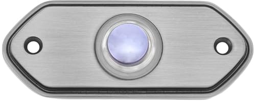 DOITOOL Doorbell Button: Retro Door Bell Replacement Push Button - Traditional Brass Mechanical Door Chime Switch for Wall Mount