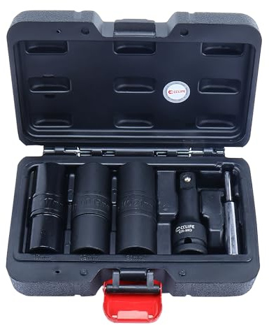 CCLIFE mutterutdragare set 5 delar 17/19/21 mm 1/2 tum CR-MO