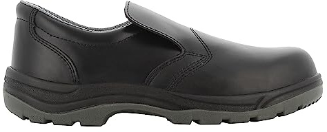 SAFETY JOGGER S3 Chaussures de Sécurité Hommes avec Embout en Acier 46 EU – X0600 - Chaussure de Travail Antidérapante Femmes, Sabot de Sécurité en Cuir, Antibactérien, Résistant à l’Eau, Noir