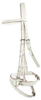 PFIFF Bridon en Cuir Blanc