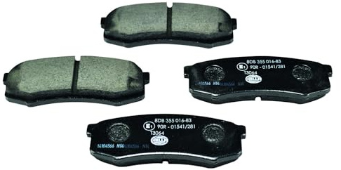 HELLA 8DB 355 016-831 Brake pad set - not prepared for wear indicator - T3064 - for e.g. LEXUS / MITSUBISHI / TOYOTA