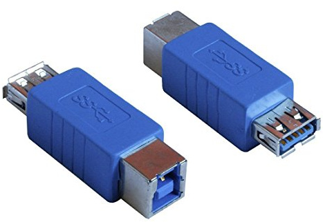 HTTX USB 3.0 Adapter - Type A Female to Type B Female Connector Converter Adapter (2-Pack)