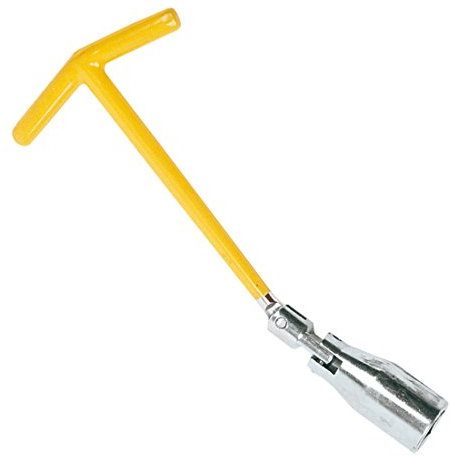 Clé à bougie d'allumage - Poignée en T - Articulation à rotule - Clé à bougie - 21 mm