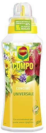 COMPO Concime Liquido Universale, Con Microelementi, Per piante sane e rigogliose, 500 ml