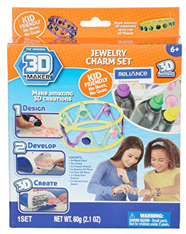 Mookie 3D Magic 82002 Kit d'extension de Bijoux 3D Maker Multicolore