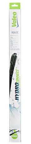 VALEO Hydroconnect Escobilla - HU65C Alto Rendimiento, Visibilidad Superior en Carretera, Fácil Instalación Escobilla Plana 650mm - Delantera - 1 Escobilla Limpiaparabrisas - 578583