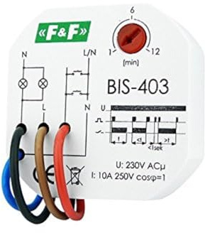 Bistabile Relais mit Zeitschalter F&F BIS-403 Timer 4086