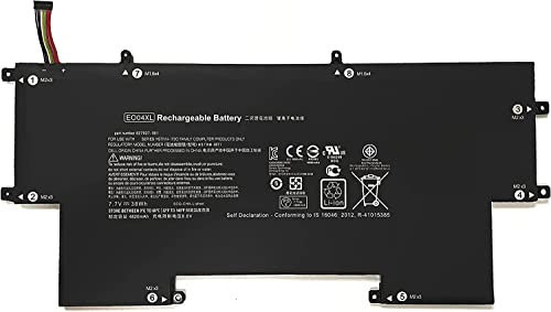 EO04XL E004XL 827927-1B1 827927-1C1 828226-005 HSTNN-I73C HSTNN-IB71 HSTNN-IB7I Sostituzione della batteria del laptop per HP EliteBook Folio G1 Series Notebook (7.7V 38Wh)