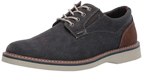 Nunn Bush Men's Barklay Canvas Plain Toe Oxford Lace Up, Gunmetal,13 M US