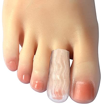 Hoogoo Silicone Toe Protectors, Gel Toe Covers Caps, Protect Toe from Rubbing Corns, Blisters, Hammer Toes and Other Painful Toe Problems