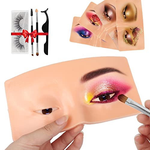 Deciniee Makeup Practice Face Board: Wiederverwendbares Make Up Übungsgesicht Silikon für Anfänger
