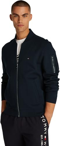 Tommy Hilfiger Uomo Giacca Bomber Essential con Zip, Blu (Desert Sky), 3XL
