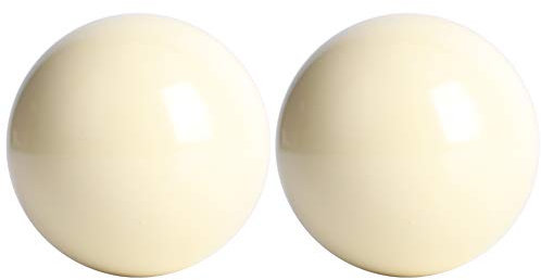 BuyWeek Billardkugeln Weiß, 2 Stück 5,72 cm Billiard Kugel Billardtisch Training Spot Cue Ball Harz Snooker Billiard Bälle