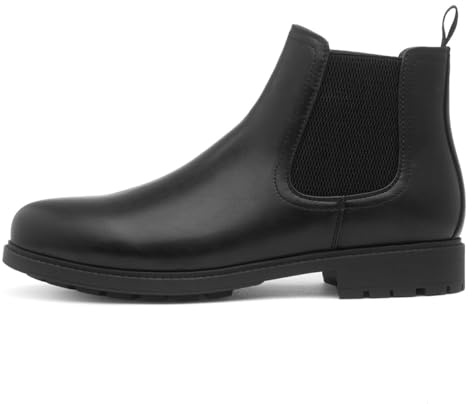 Beckett Mens Black Chelsea Pull On Boot - Size 9 UK - Black